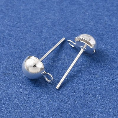 Brass Stud Earring Findings LS-KK-G604-01S-03-1