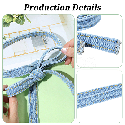 1Pc Denim Chain Belts AJEW-GF0012-41B-1