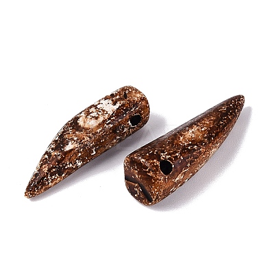 Natural Tree Bark Agate Pendants G-Q606-86-1