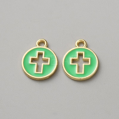 Alloy Enamel Pendants ENAM-WH0057-62A-1