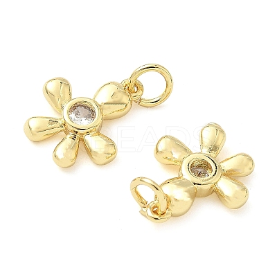 Brass Micro Pave Cubic Zirconia Pendants KK-Z120-56B-G-1