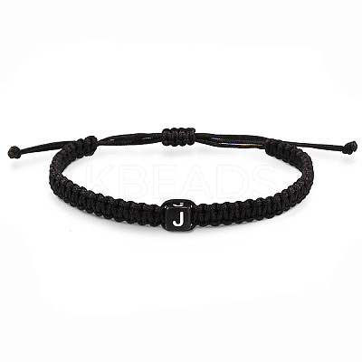 Cube with Letter Pattern Resin Beads Braided Bead Bracelets FS-WGC1D79-01-1
