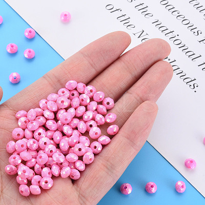 Opaque Acrylic Beads MACR-Q239-018C-07-1