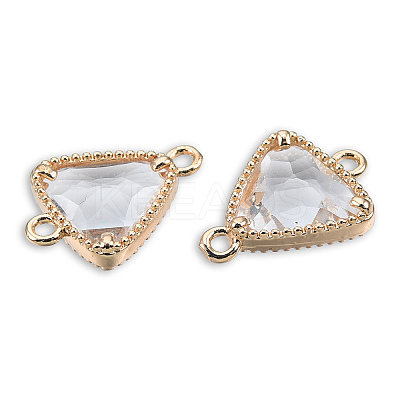 Transparent K9 Glass Connector Charms GLAA-N038-60-F13-1