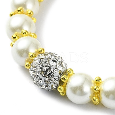 Glass Imitation Pearl Beaded Bracelets for Women BJEW-JB10034-01-1