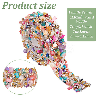 2Pcs Hotfix Rhinestone OCOR-GO0001-21-1