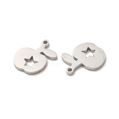 Non-Tarnish 304 Stainless Steel Charms STAS-M089-49P-1