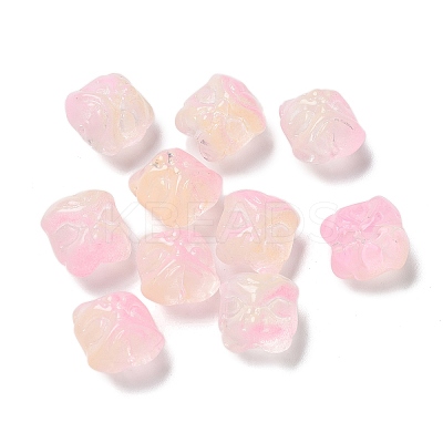 Baking Paint Transparent Glass Beads GLAA-C035-01J-1