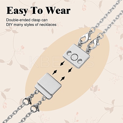 Zinc Alloy Box Magnetic Clasps Converter LS-PALLOY-C159-01P-1