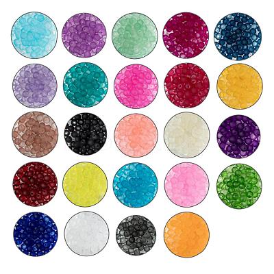 24 Colors Transparent Glass Beads FGLA-JQ0001-03-4mm-1