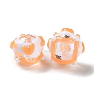 Opaque Acrylic Beads ACRC-H001-01G-1