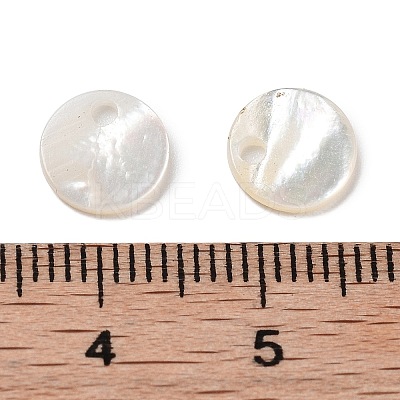Natural White Shell Carved Pendants X-SSHEL-D084-01A-1