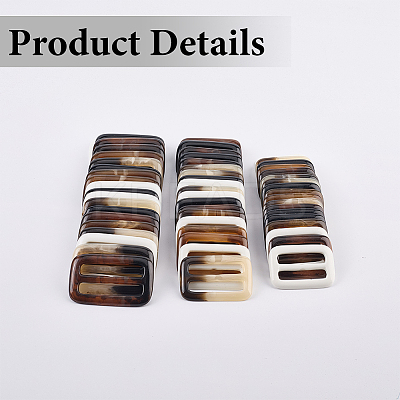 20Pcs Resin Tri-Glide Adjuster Buckles FIND-GF0008-12C-1