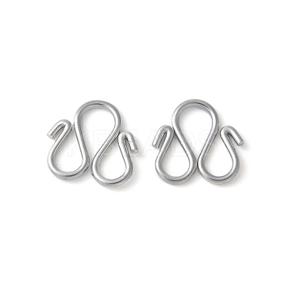 304 Stainless Steel S-Hook Clasps STAS-Z124-04B-P-1