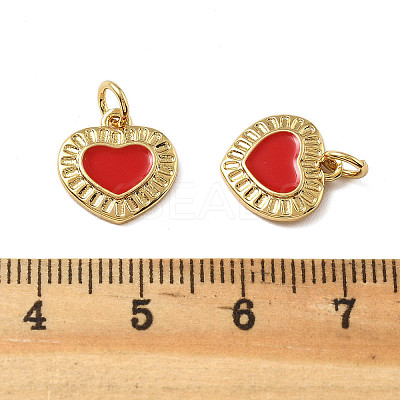 Brass Enamel Charms KK-R229-06G-04-1