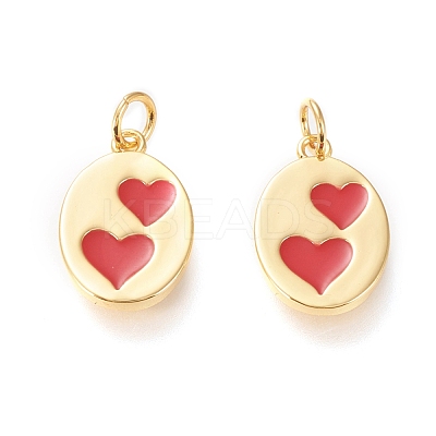 Real 18K Gold Plated Brass Charms KK-L006-030G-1