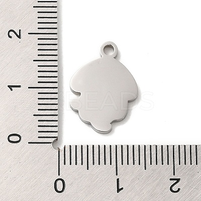 304 Stainless Steel Enamel Pendants STAS-Q301-15P-1