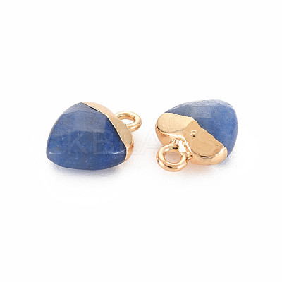 Dyed & Heated Natural Blue Aventurine Charms G-N326-121-06-1