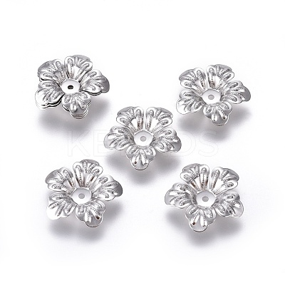 Tarnish Resistant 5-Petal 316 Surgical Stainless Steel Bead Caps LS-X-STAS-G196-04P-1