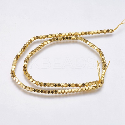 Electroplate Non-magnetic Synthetic Hematite Bead Strands G-K237-08I-1