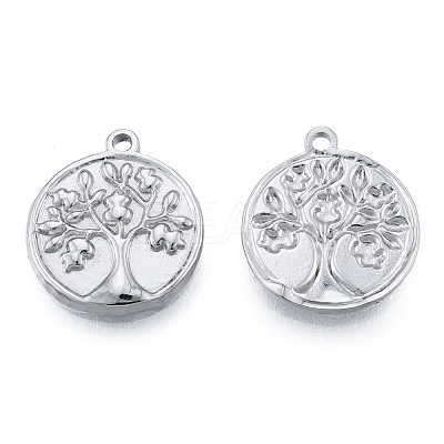 Non-Tarnish 304 Stainless Steel Pendants STAS-N098-210P-1