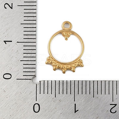 Ion Plating(IP) 304 Stainless Steel Charms STAS-U019-42G-1