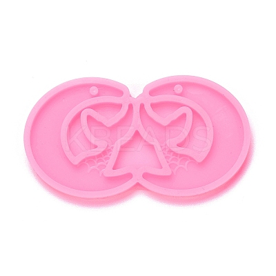Moon with Mermaid Tail Pendant Silhouette Silicone Molds LS-DIY-M034-17-1