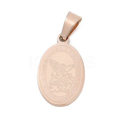 Ion Plating(IP) 304 Stainless Steel Pendants STAS-H356-07RG-1