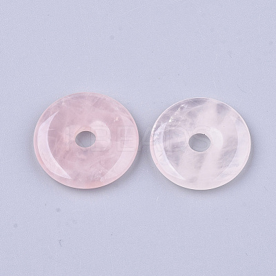 Natural Rose Quartz Pendants X-G-S349-22A-01-1