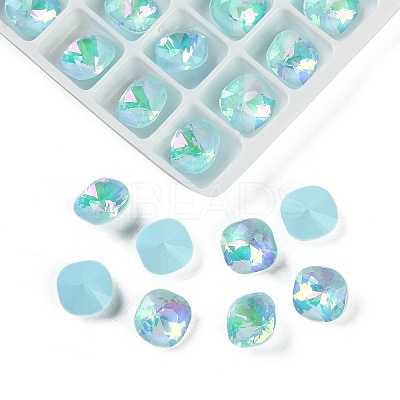 Pointed Back Glass Rhinestone Cabochons GGLA-S003-03E-1