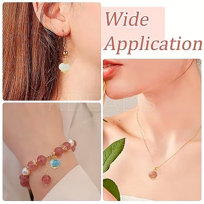 50Pcs 10 Colors Glass Pendants PALLOY-YW00180-1