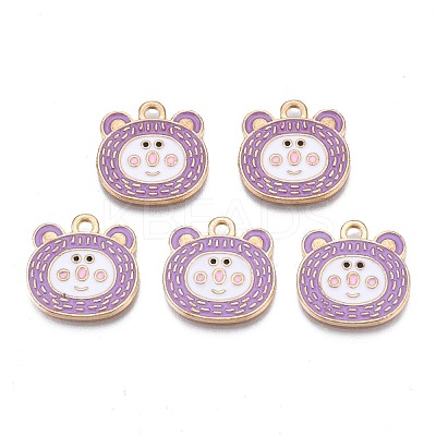 Alloy Enamel Pendants ENAM-N054-74B-1