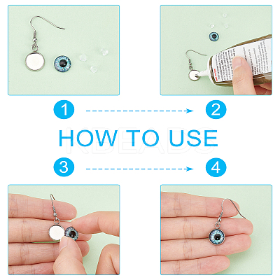 DIY Gragon Eye Dangle Earring Making Kit DIY-DC0001-69-1