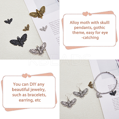 36Pcs 6 Style Alloy Pendants FIND-FH0007-81-1