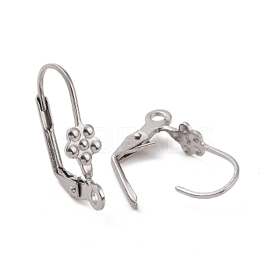 Tarnish Resistant 304 Stainless Steel Leverback Earring Findings STAS-E007-1-1