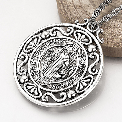 Tibetan Style Alloy Pendants LS-TIBEP-Q078-01AS-RS-1