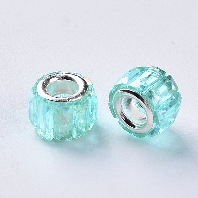 Transparent Resin European Beads RPDL-Q023-A-B03-1