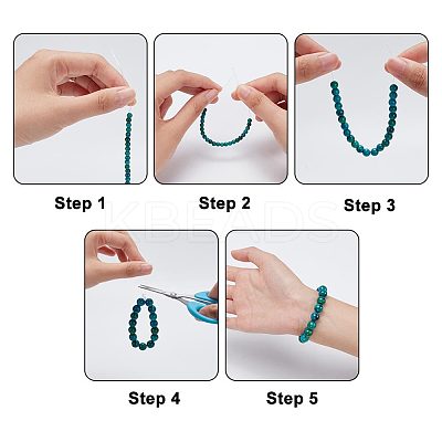 117Pcs 4 Styles Synthetic Yellow Turquoise(Jasper) Beads Strands TURQ-AR0001-22-1