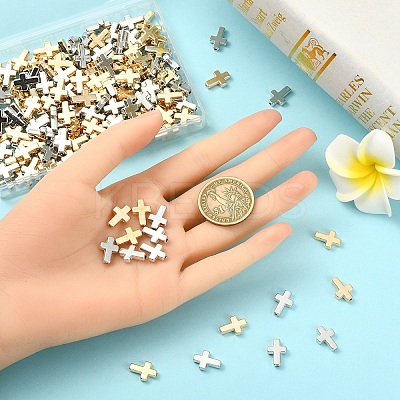 200Pcs 2 Colors CCB Plastic Beads CCB-YW0001-63-1