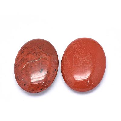 Natural Red Jasper Oval Palm Stone G-P415-54-1
