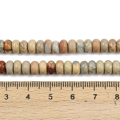 Natural Shoushan Stone Beads Strands G-L647-D11-4x6mm-1