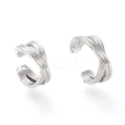 Brass Cuff Earrings EJEW-I249-20P-1