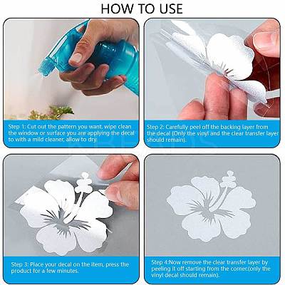 4Pcs 4 Styles PET Waterproof Self-adhesive Car Stickers DIY-WH0308-225A-093-1