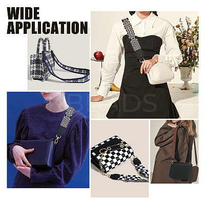 Arrows Pattern Adjustable Nylon Bag Strap FIND-WH0092-44-1