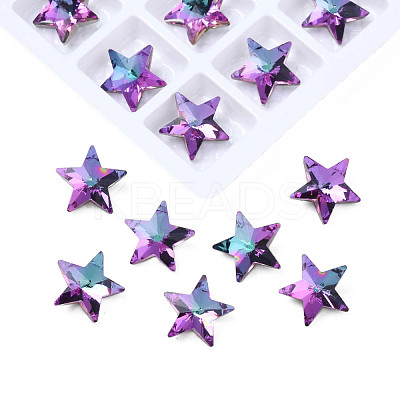 Glass Rhinestone Cabochons MRMJ-N029-04A-07-1