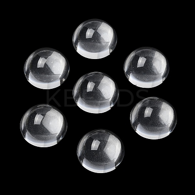 Transparent Half Round Glass Cabochons LS-X-GGLA-R027-20mm-1