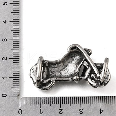 304 Stainless Steel Slide Charms STAS-F356-13AS-01-1