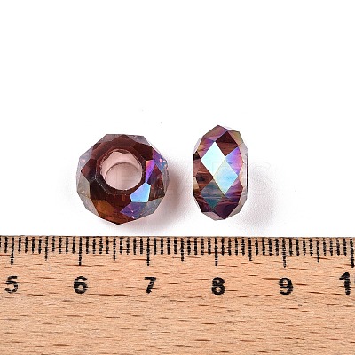 Transparent Glass European Beads GPDL-N005-D14mm-A08-1