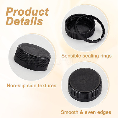 Plastic Bottle Cap SIL-WH0045-61B-1