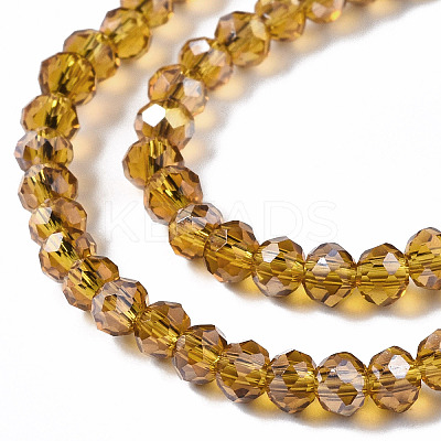 Electroplate Glass Beads Strands LS-EGLA-R048-2mm-24-1